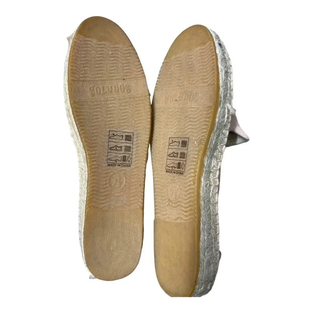 Soludos pink all we need is love espadrille